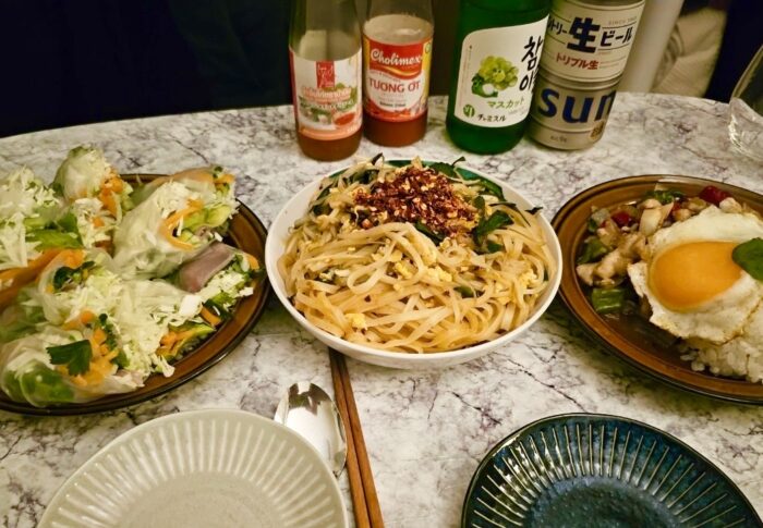 仲宿商店街お散歩　おうちタイ料理パーティー- 東京旅行⑤