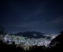 チャンウォンのカフェで初めてのカイマク 釜山で一番綺麗に見える夜景スポット④